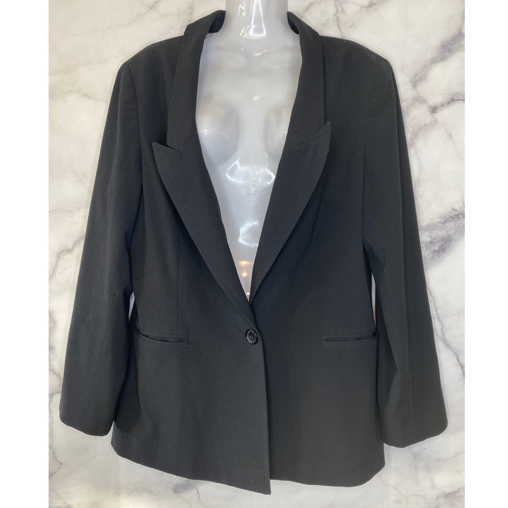 Larry Levine BLACK STERTCH BLAZER PRELOVED